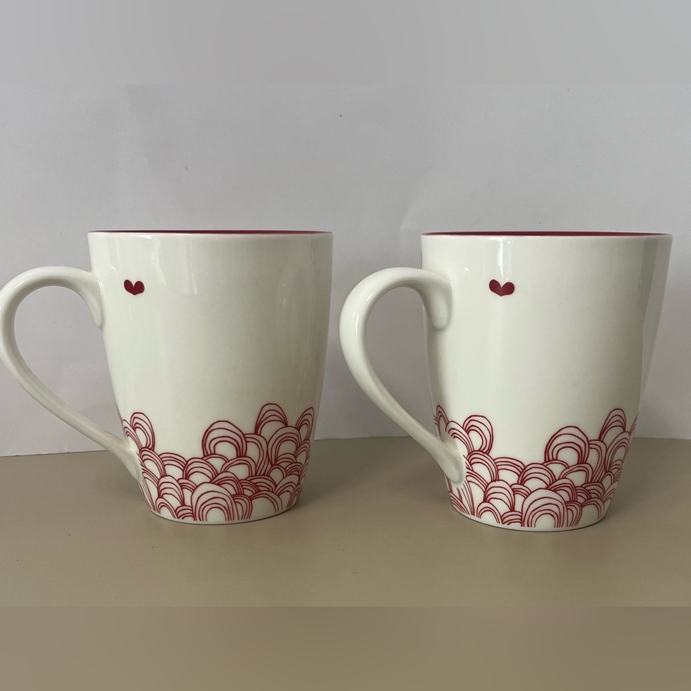 Starbucks Valentine's Hearts Coffee Mugs - Picture 3 of 9